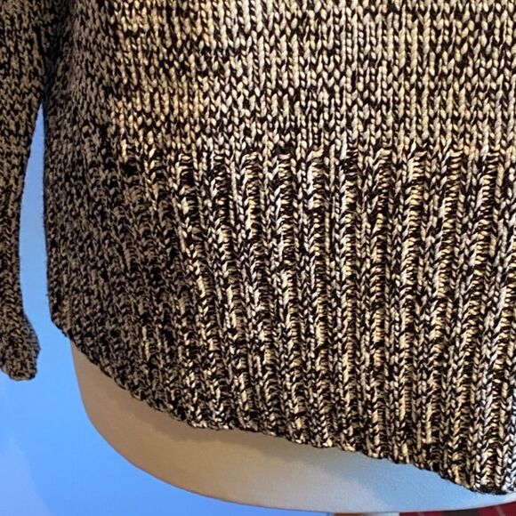 Basler Black and White Tweed Heavy Knit Turtleneck Size 16 NWOT - Picture 4 of 8